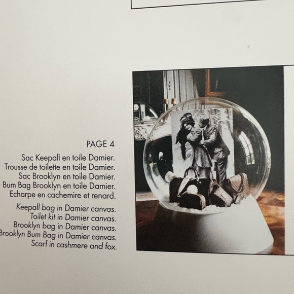 Authentic Louis Vuitton 9x12 Gold Framed Art from VIP Catalog/2 Prints in One - Picture 7 of 8